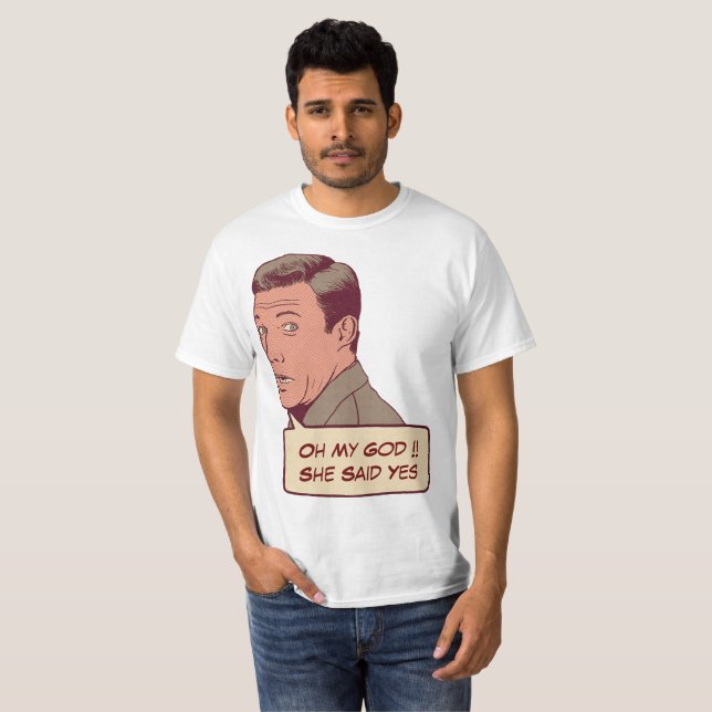 Personalisiertes Verlobung T-Shirt (Vorne ganz)