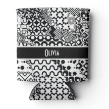 Personalisiertes, verrücktes schwarzes u. weißes