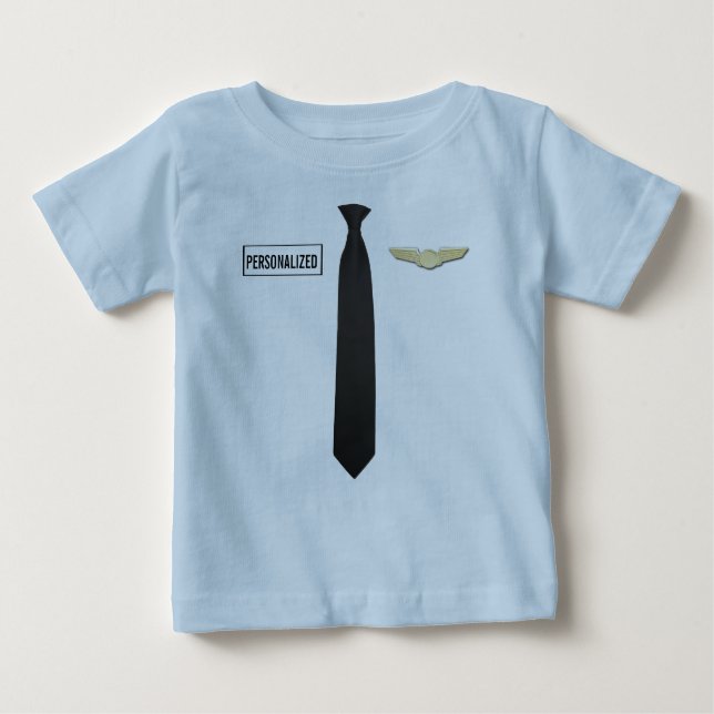 Personalisiertes VersuchsShirt, Luftfahrt scherzt Baby T-shirt (Vorderseite)