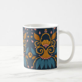 Personalisiertes verziertes Muster Mittelalterlich Kaffeetasse