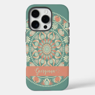 Personalisiertes verziertes Retro-Weise-und-Sand-M iPhone 16 Pro Hülle