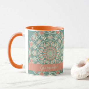 Personalisiertes verziertes Retro-Weise- und Sand- Tasse
