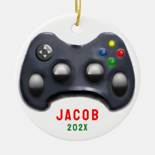 Personalisiertes Video-Gamer-2026-Sammelobjekt Keramik Ornament