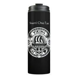 Personalisiertes Viking im Herzen Thermosbecher