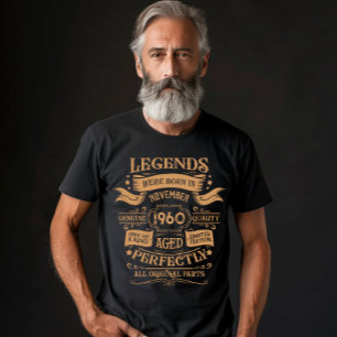 Personalisiertes vintage 65. Geburtstags-Whiskey-L T-Shirt