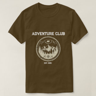 Personalisiertes Vintage-Bär- und Berg-Outdoor-Bad T-Shirt