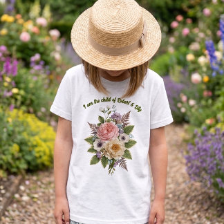 Personalisiertes Vintage-Botanisches Florales "Kin Tri-Blend Shirt