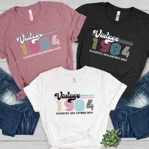 Personalisiertes Vintage-Foto Geburtstag Cool für Tri-Blend Shirt