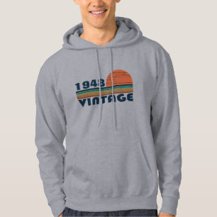 Personalisiertes Vintage-Geburtstagsgeschenk Hoodie
