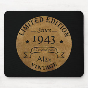 Personalisiertes vintage Geburtstagsgeschenk Mousepad