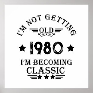 Personalisiertes Vintage-Geburtstagsgeschenk Poster
