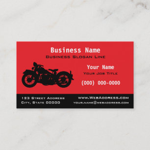 Personalisiertes Vintage- / Klassik-Motorrad Visitenkarte