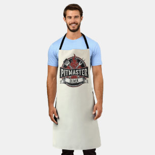 Personalisiertes Vintage-Pitmaster-BBQ-Logo Schürze