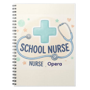 Personalisiertes Vintage-Schulkrankenschwester-Sch Notizblock