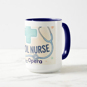 Personalisiertes Vintage-Schulkrankenschwester-Sch Tasse