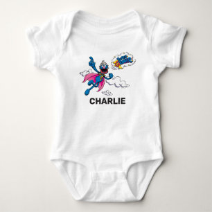 Personalisiertes Vintage-Super-Grover-Baby-T-Shirt Baby Strampler