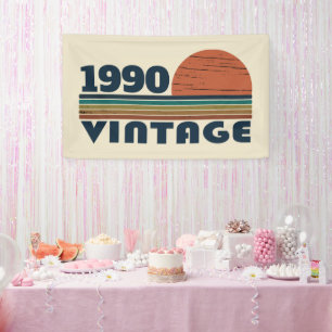 Personalisiertes Vintages 35. Geburtstagsgeschenk Banner
