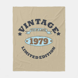 Personalisiertes Vintages 45. Geburtstagsgeschenk Fleecedecke