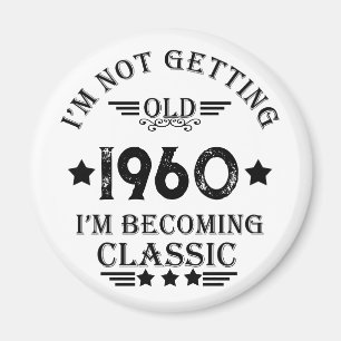 Personalisiertes Vintages 65. Geburtstagsgeschenk Magnet