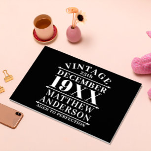 Personalisiertes Vintages Alter bis zur Perfektion Gästebuch