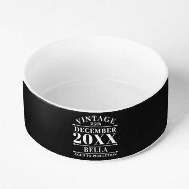 Personalisiertes Vintages Alter bis zur Perfektion Napf (Von Creator hochgeladen)