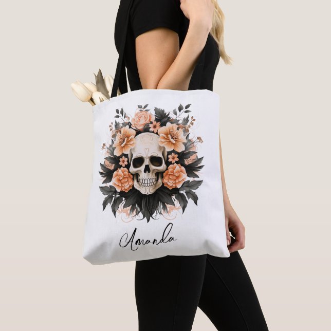 Personalisiertes Vintages BlumenHalloween (Von Nahem)