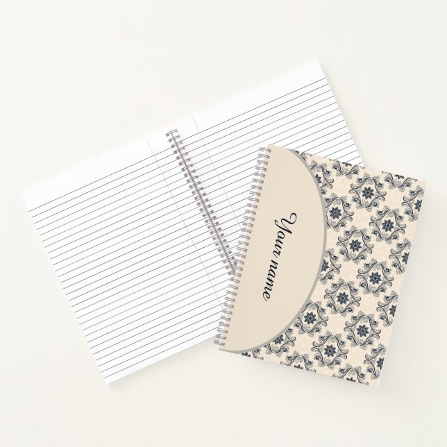 Personalisiertes Vintages Design Notizbuch (Innenseite)