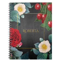 Personalisiertes Vintages Flora Elegante Notizblock