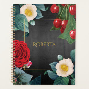 Personalisiertes Vintages Flora Elegante Planer