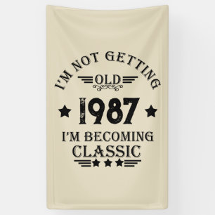 Personalisiertes Vintages Geburtstagsgeschenk Banner
