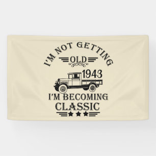 Personalisiertes Vintages Geburtstagsgeschenk Banner