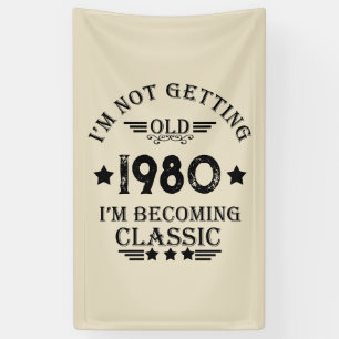 Personalisiertes Vintages Geburtstagsgeschenk Banner