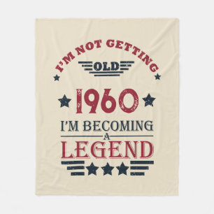 Personalisiertes Vintages Geburtstagsgeschenk Fleecedecke