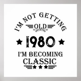 Personalisiertes Vintages Geburtstagsgeschenk Poster