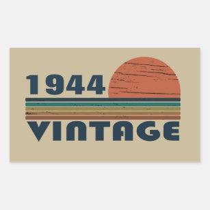 Personalisiertes Vintages Geburtstagsgeschenk Rechteckiger Aufkleber