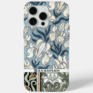 Personalisiertes Vintages Iris Pattern-iPhone iPhone 15 Pro Max Hülle