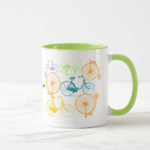 Personalisiertes Vintages Neonmuster Tasse