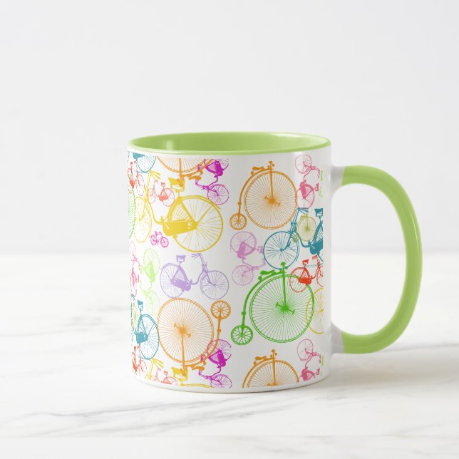 Personalisiertes Vintages Neonmuster Tasse (Rechts)