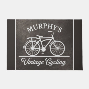 Personalisiertes Vintages Radfahren Retro-Fahrrad Fußmatte