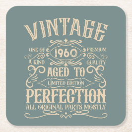 Personalisiertes Vintages Whiskey-Party Rechteckiger Pappuntersetzer