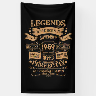 Personalisiertes Vintages Whiskey-Party zum 65. Ge Banner