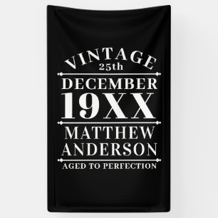 Personalisiertes Vintages Zeitalter bis Perfektion Banner