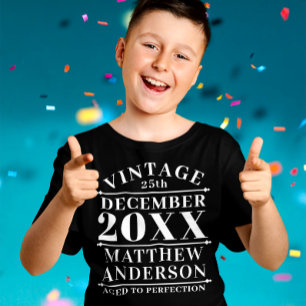 Personalisiertes Vintages Zeitalter bis Perfektion T-Shirt