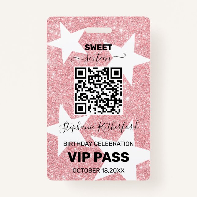 Personalisiertes VIP-PASS-Party Ausweis (Vorderseite)