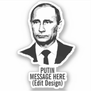 PERSONALISIERTES VLADIMIR PUTIN AUFKLEBER