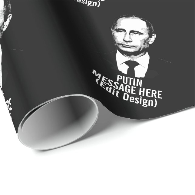 PERSONALISIERTES VLADIMIR PUTIN GESCHENKPAPIER (Rolleneckpunkt)