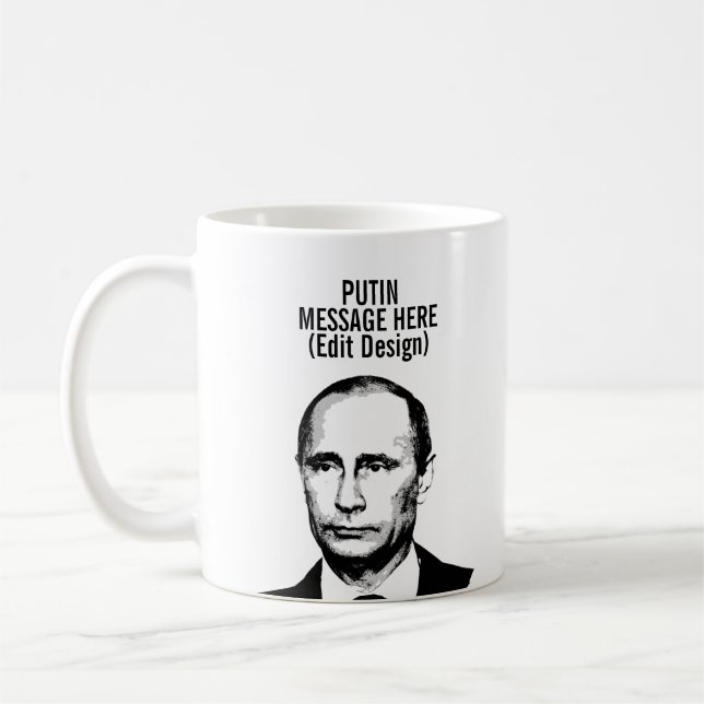 PERSONALISIERTES VLADIMIR PUTIN KAFFEETASSE (Links)