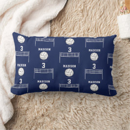 Personalisiertes Volleyball-Ball & Net-Muster Lendenkissen