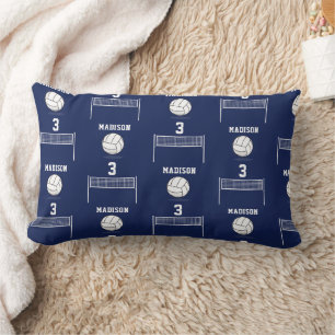 Personalisiertes Volleyball-Ball & Net-Muster Lendenkissen