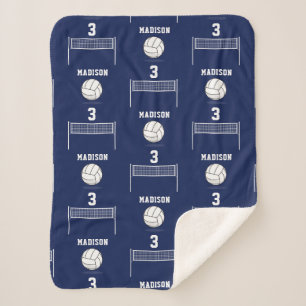 Personalisiertes Volleyball-Ball & Net-Muster Sherpadecke